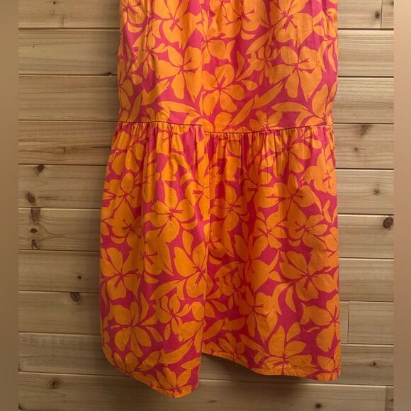 NWT J Crew Factory Size 2 Tiered Puff Sleeve V Neck Midi Preppy Dress - Picture 5 of 12